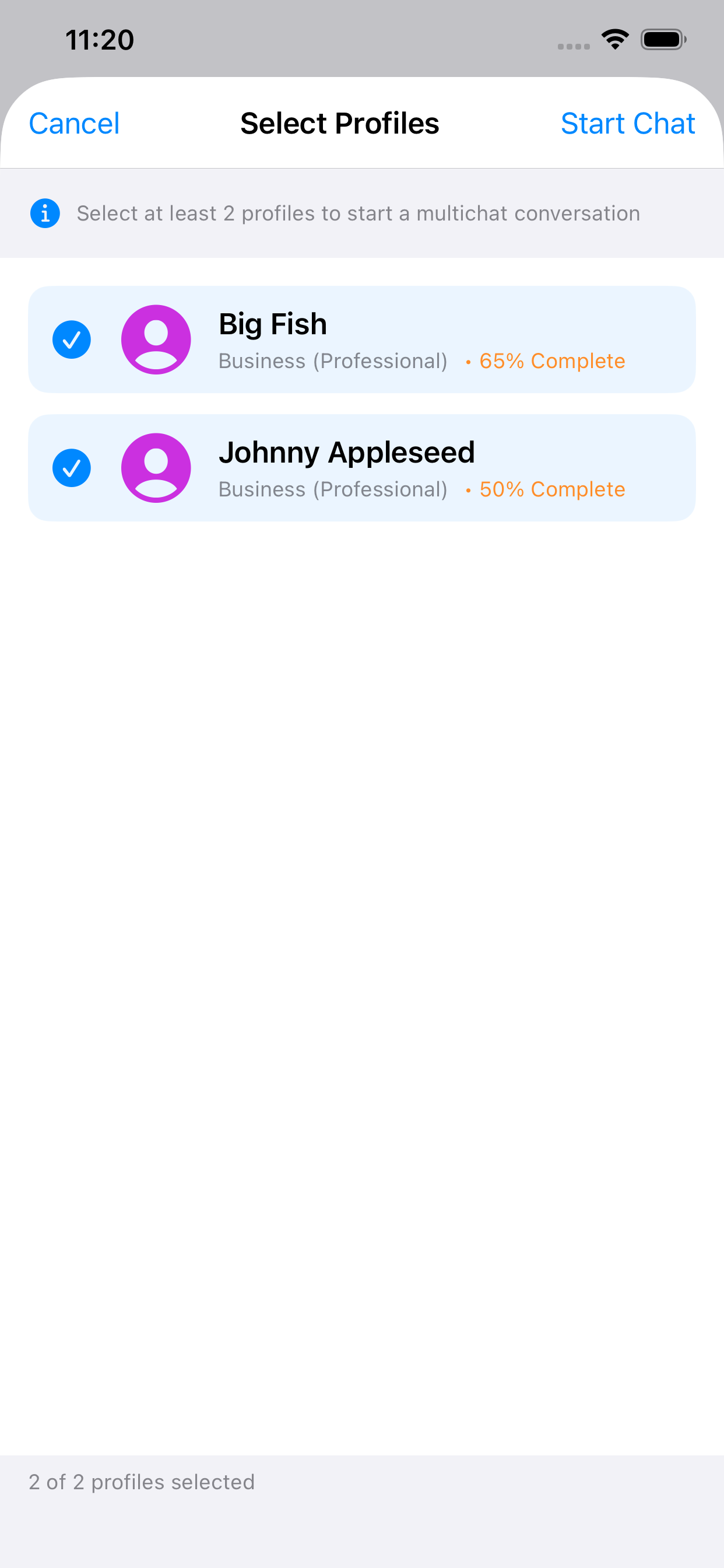 Business App Screen 2